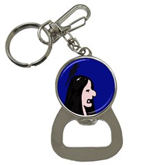 Girl and bird Bottle Opener Key Chains