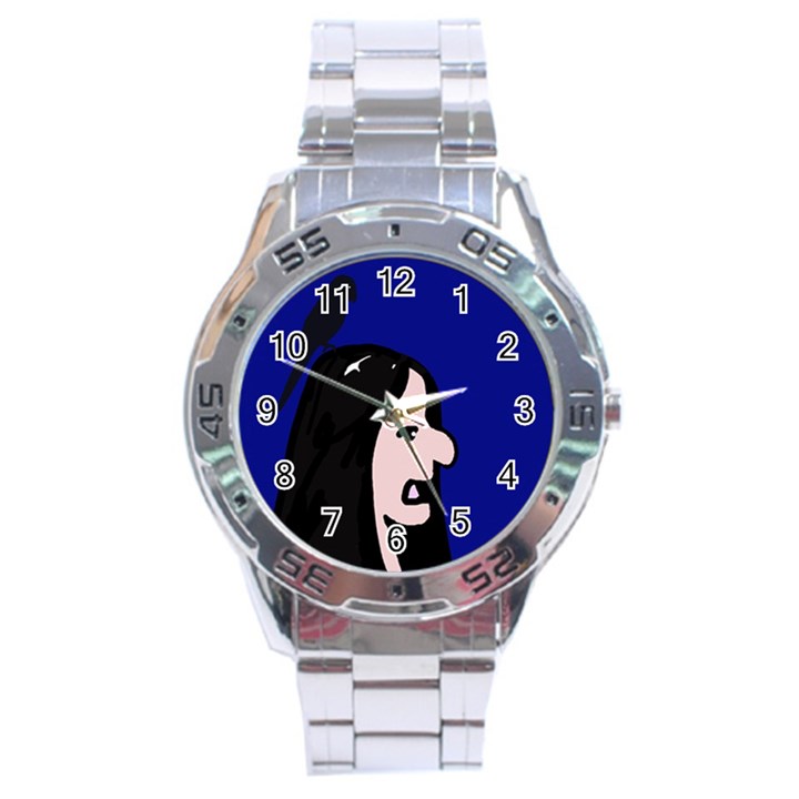 Girl and bird Stainless Steel Analogue Watch