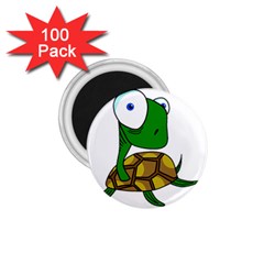 Turtle 1 75  Magnets (100 Pack)  by Valentinaart