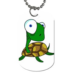 Turtle Dog Tag (two Sides) by Valentinaart