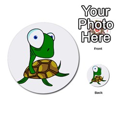 Turtle Multi-purpose Cards (round)  by Valentinaart