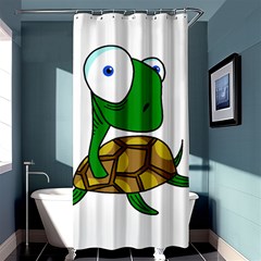 Turtle Shower Curtain 36  X 72  (stall)  by Valentinaart