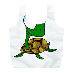 Turtle Full Print Recycle Bags (l)  by Valentinaart