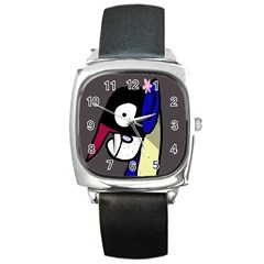 Monster Square Metal Watch by Valentinaart