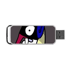 Monster Portable Usb Flash (two Sides)