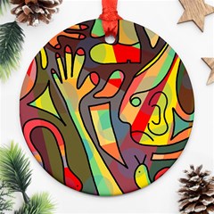 Colorful Dream Ornament (round)  by Valentinaart