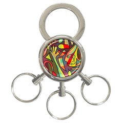 Colorful Dream 3-ring Key Chains by Valentinaart