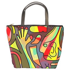 Colorful Dream Bucket Bags by Valentinaart