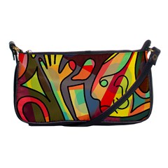 Colorful Dream Shoulder Clutch Bags by Valentinaart