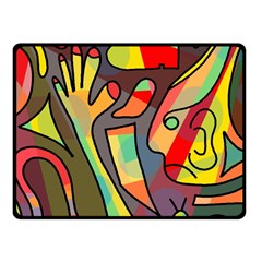 Colorful Dream Fleece Blanket (small) by Valentinaart