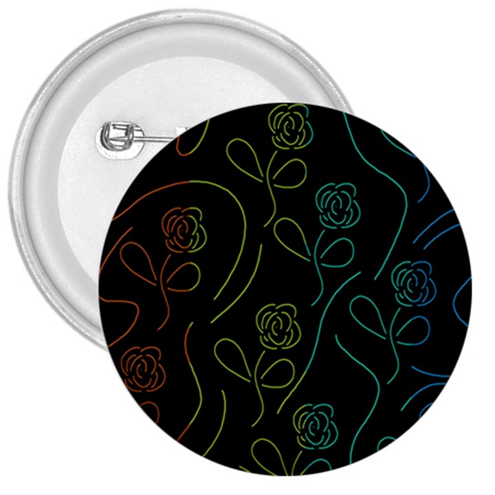 Floral pattern 3  Buttons