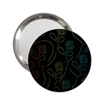 Floral pattern 2.25  Handbag Mirrors Front