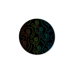 Floral Pattern Golf Ball Marker (10 Pack) by Valentinaart