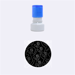 Floral Pattern Rubber Round Stamps (small) by Valentinaart