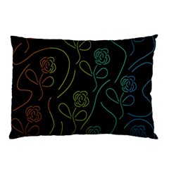 Floral Pattern Pillow Case (two Sides) by Valentinaart