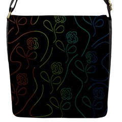 Floral Pattern Flap Messenger Bag (s) by Valentinaart