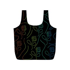 Floral Pattern Full Print Recycle Bags (s)  by Valentinaart