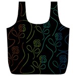 Floral pattern Full Print Recycle Bags (L)  Front