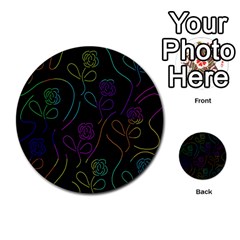 Flowers - Pattern Multi-purpose Cards (round) 