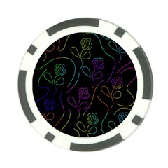 Flowers - Pattern Poker Chip Card Guards (10 Pack)  by Valentinaart