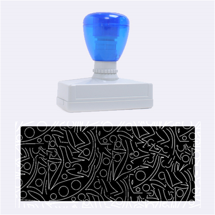 Colorful elegant pattern Rubber Stamps (Large)