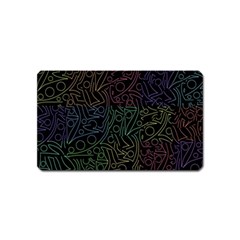 Colorful Pattern Magnet (name Card) by Valentinaart