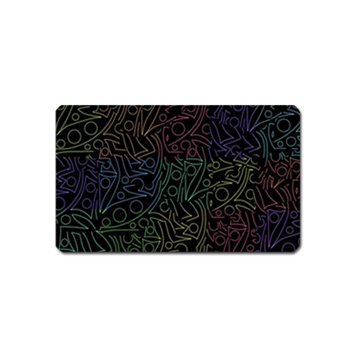 Colorful pattern Magnet (Name Card)