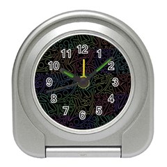 Colorful Pattern Travel Alarm Clocks by Valentinaart