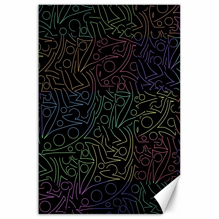 Colorful pattern Canvas 20  x 30  