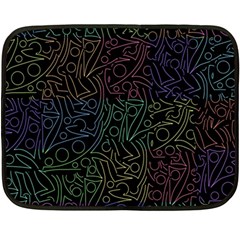 Colorful Pattern Fleece Blanket (mini) by Valentinaart