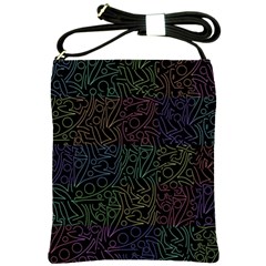 Colorful Pattern Shoulder Sling Bags by Valentinaart