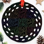 Colorful pattern Ornament (Round Filigree)  Front