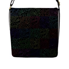 Colorful Pattern Flap Messenger Bag (l)  by Valentinaart