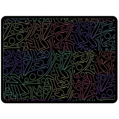 Colorful Pattern Double Sided Fleece Blanket (large) 