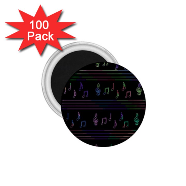 Music pattern 1.75  Magnets (100 pack) 