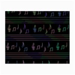 Music pattern Small Glasses Cloth Front