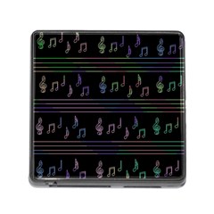 Music Pattern Memory Card Reader (square) by Valentinaart