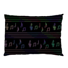 Music Pattern Pillow Case (two Sides)