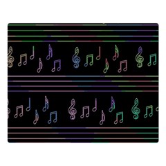 Music Pattern Double Sided Flano Blanket (large)  by Valentinaart