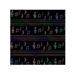 Music Pattern Small Satin Scarf (square) by Valentinaart