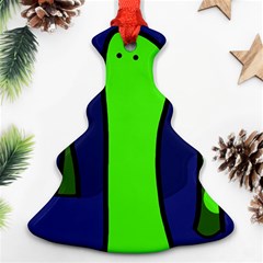 Green Snakes Ornament (christmas Tree) by Valentinaart