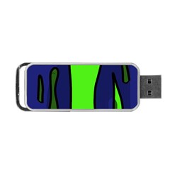 Green Snakes Portable Usb Flash (one Side)