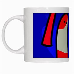 Colorful Snakes White Mugs by Valentinaart