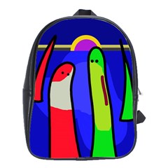 Colorful Snakes School Bags(large)  by Valentinaart