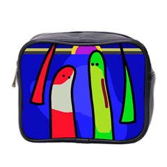 Colorful Snakes Mini Toiletries Bag 2-side by Valentinaart