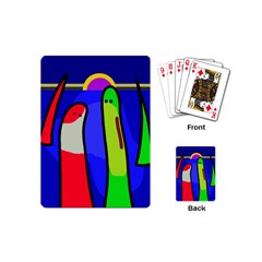 Colorful Snakes Playing Cards (mini)  by Valentinaart