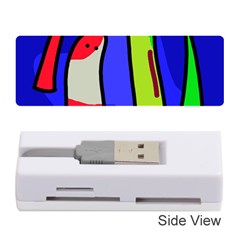 Colorful Snakes Memory Card Reader (stick)  by Valentinaart