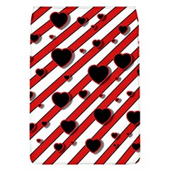 Black and red harts Flap Covers (L) 