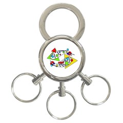 Catch Me 3-ring Key Chains by Valentinaart