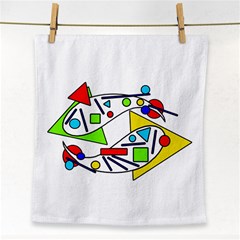 Catch Me Face Towel by Valentinaart